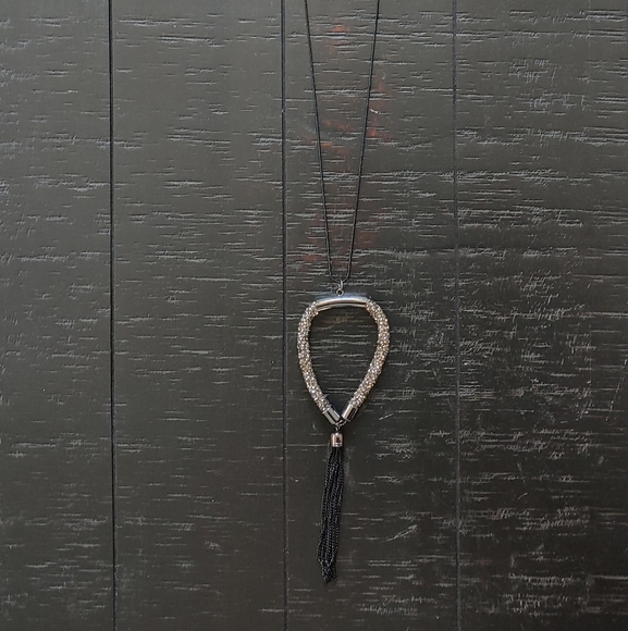 Cato Fashion Black and Silver Pendant - Picture 2 of 3